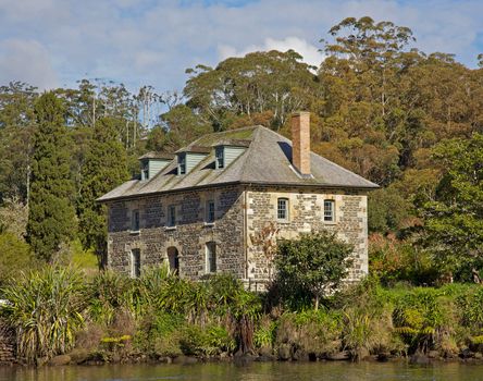 The Stone Store in the Kotorigo-Kerikeri Basin Heritage Area of North Island, New Zealand. Completed in 1836, it is the oldest stone building in New Zealand.