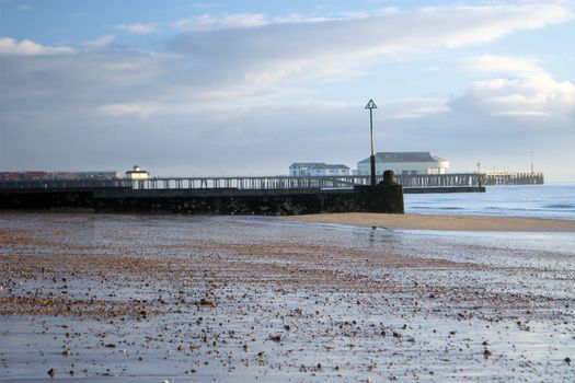 Pier at low tide