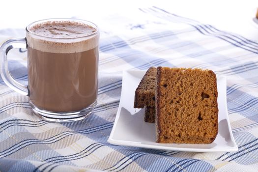 Dutch breakfast cake, often spiced with cloves cinnamon and nutmeg, served with coffee.