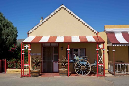 One of Die Tuyshuise, a collection of renovated craftsmen's houses situated in Cradock, in the Great Karoo, Eastern Cape, South Africa.