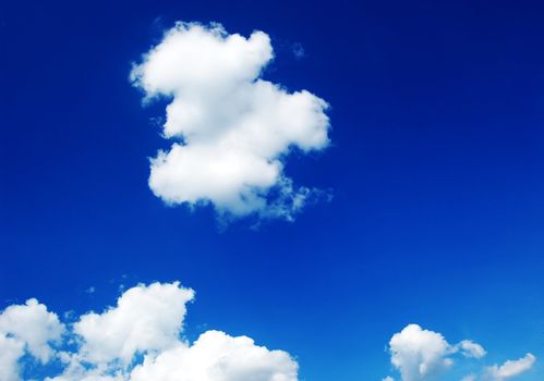 Beautiful blue sky and white clouds.