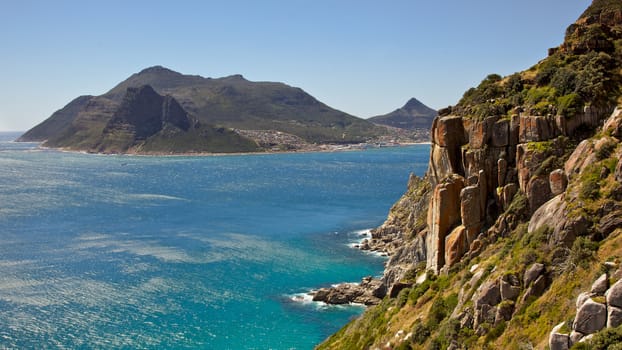 The Sentinel as seen from Chapman's Peak Drive, Cape Peninsula, South Africa.