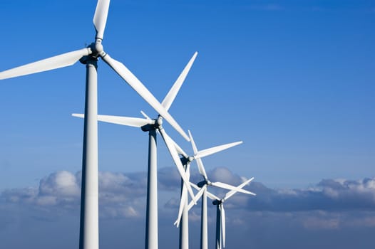Wind Turbines on the Yorkshire Moors England