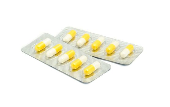 capsules of antibiotic drug