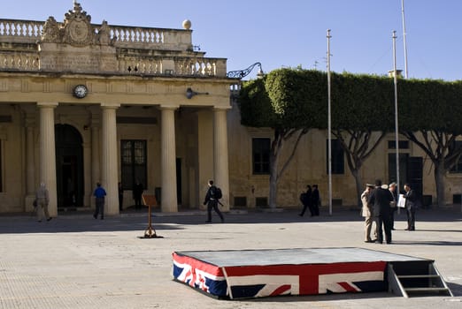 66 years on reenactment of the awarding the George Cross medal to the whole island of Malta on 15th April 1942 for outstanding heroism at war