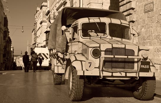 Authentic and unique World War II truck in Malta