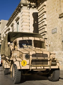 Authentic and unique World War II truck in Malta