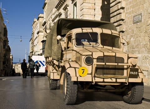 Authentic and unique World War II truck in Malta