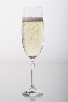 glass of sparkling wine