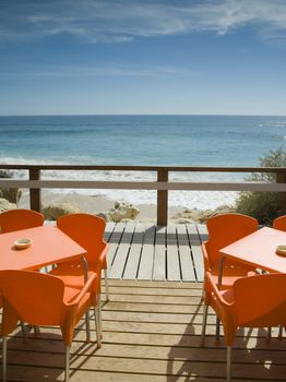 Oura Beach Restaurant in Albufeira, Portugal