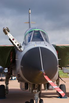 Close up of Royal Air Force Tornado Jet Fighter