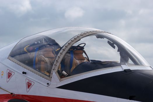 Close up of Royal Air Force Jet Provost Trainer