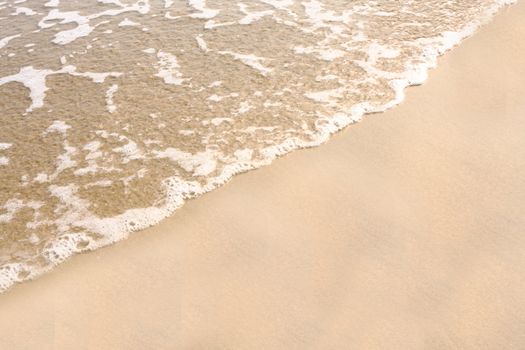 Sand beach water background at day