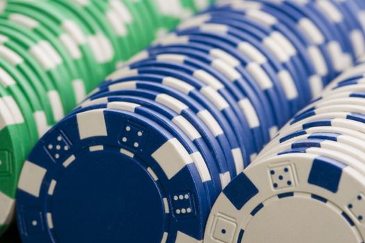 Close-up of Casino chips