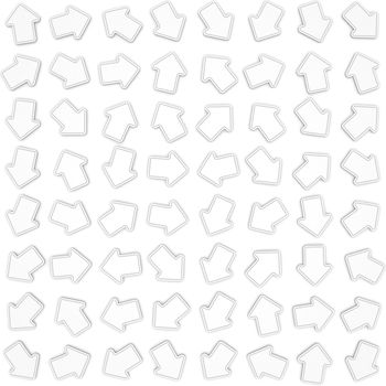 Design pattern with white arrows pointing various directions