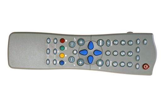 A REMOTE CONTROL ISOLATED ON WHITE BACKGROUND
