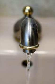 water tap, detail photo with small depth of field