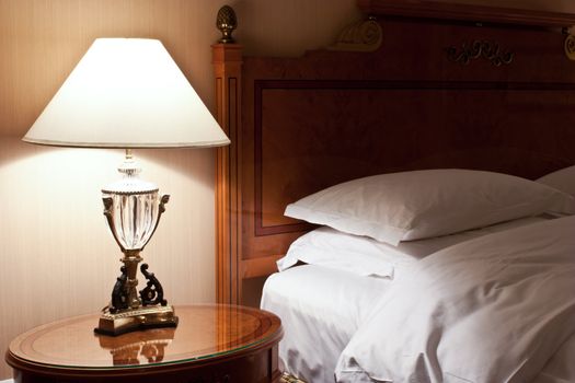 New York: interior of a five stars hotel - bedroom