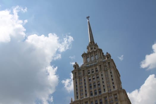 High and unique architecture of a historic building.