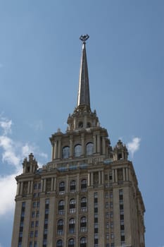 High and unique architecture of a historic building.