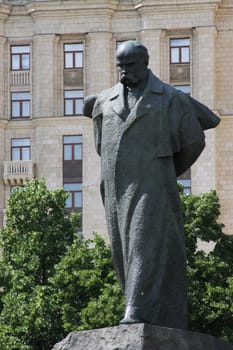 Monument to Taras Shevchenko in Moscow, Russia.