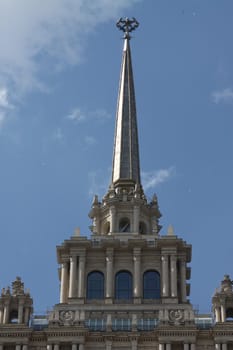 High and unique architecture of a historic building.