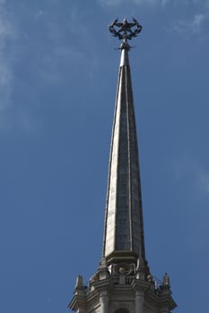 High and unique architecture of a historic building.