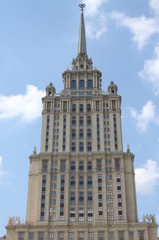 High and unique architecture of a historic building.