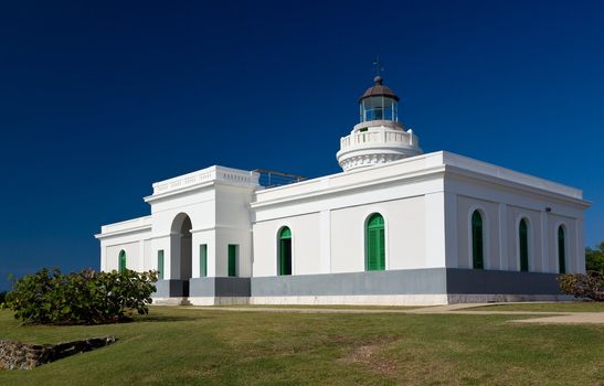 Cape San Juan lighthouse on north east corner of Puerto Rico near San Juan