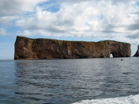 PERCE ROCK VIEW IN GASPESIE, QUEBEC