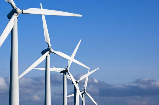 Wind Turbines on the Yorkshire Moors England