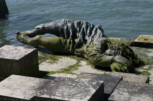 Statue in Venice, near St Mark's Square, Italy