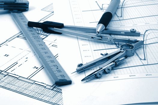 plan of residential real estate from architect