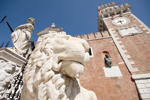 Statue in Venice, near St Mark's Square, Italy