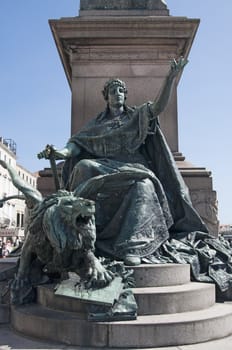 Statue in Venice, near St Mark's Square, Italy