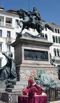 Statue in Venice, near St Mark's Square, Italy