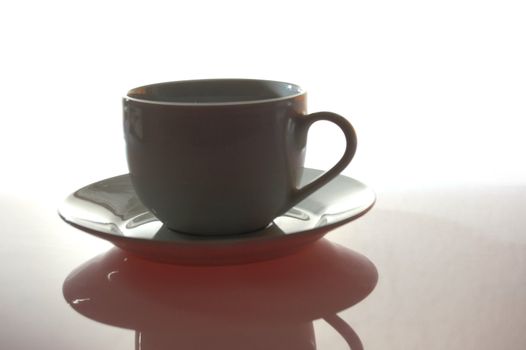 cup of coffee for breakfast in the office