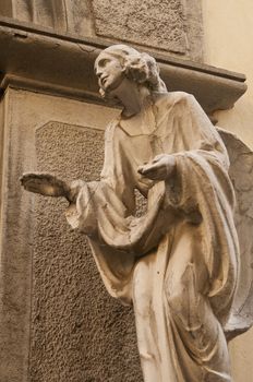 Statue in the city of Bergamo, Italy