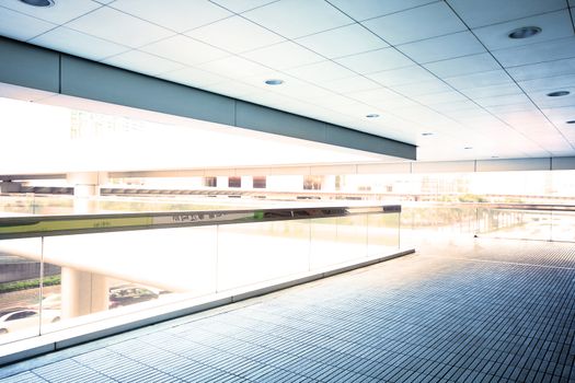corridor in modern office building