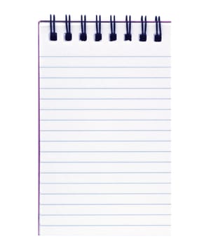 Notepad isolated in white