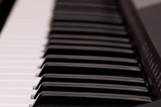 close up shot of black and white keys of a piano