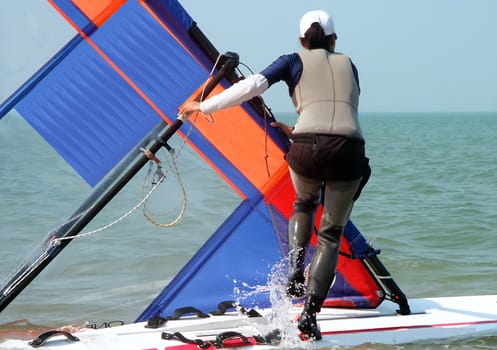 Windsurfing on the South China Sea