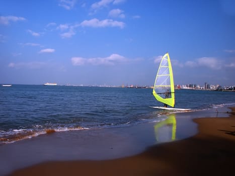 Windsurfing on the South China Sea