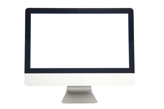 Computer screen isolated on the white background