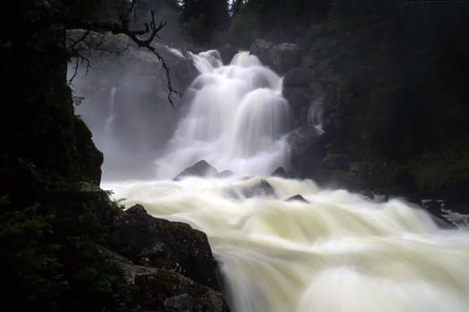 waterfall in mountain