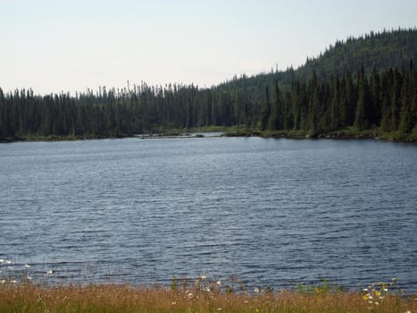 Lake view in Mauricie, Quebec