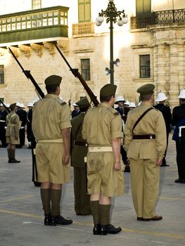 66 years on reenactment of the awarding the George Cross medal to the whole island of Malta on 15th April 1942 for outstanding heroism at war