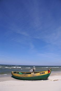 Fishboat at beach from Poland