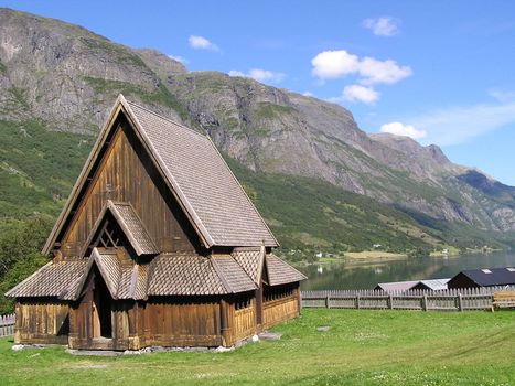 Church made of wood, Norway    