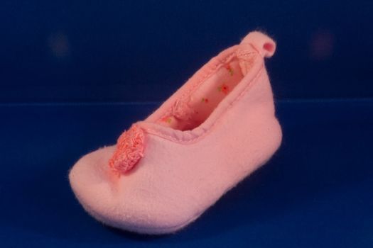 Pink baby shoes for a girl